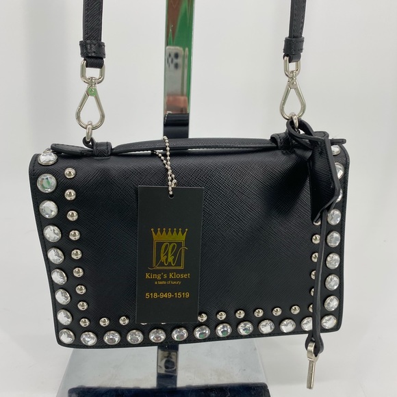 Prada Saffiano Studded two way bag - Picture 7 of 13